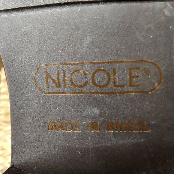 NEW Nicole 8.5 Brown Slip-on Made in Brazil - Picture 9 of 10